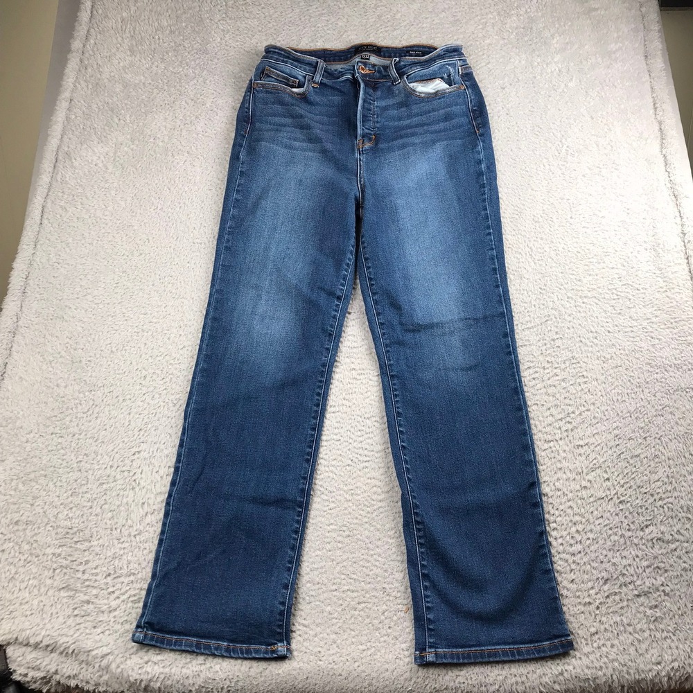 Judy Blue Dad Jeans Women 15/32 (33x31) High Rise Button Fly Relaxed Straight